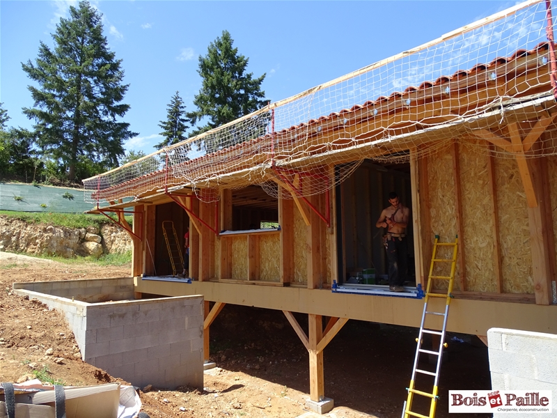 Maison ossature isolé en Paille à Poitiers (86)